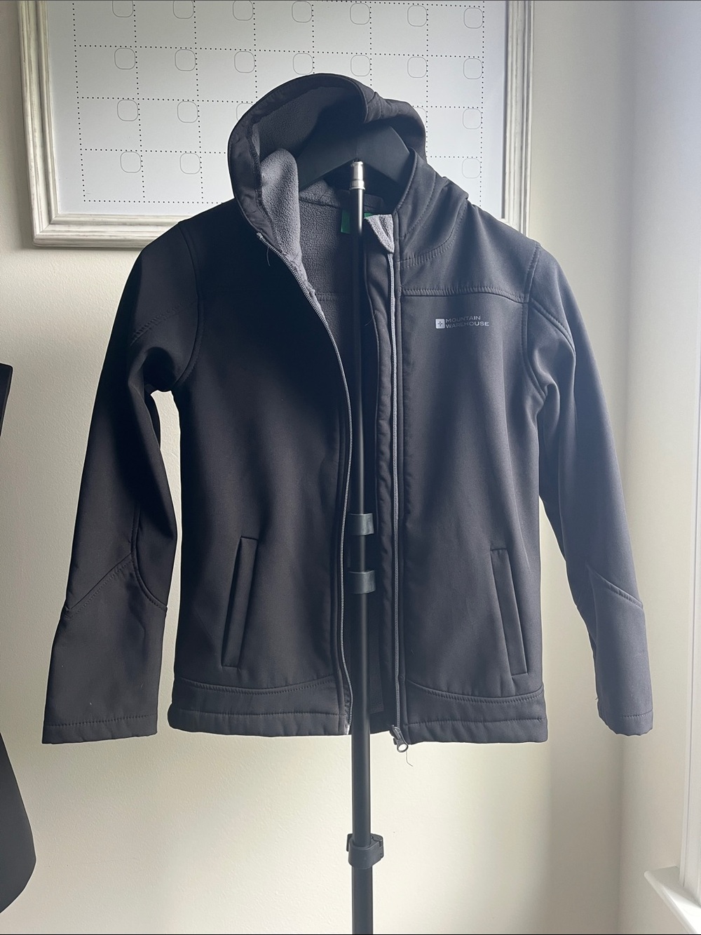 Kids Hooded Jacket in Black